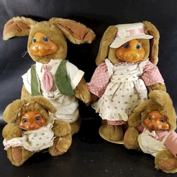 Robert Raikes Toys Robert Raikes Signed Nickleby Family Rabbits 4